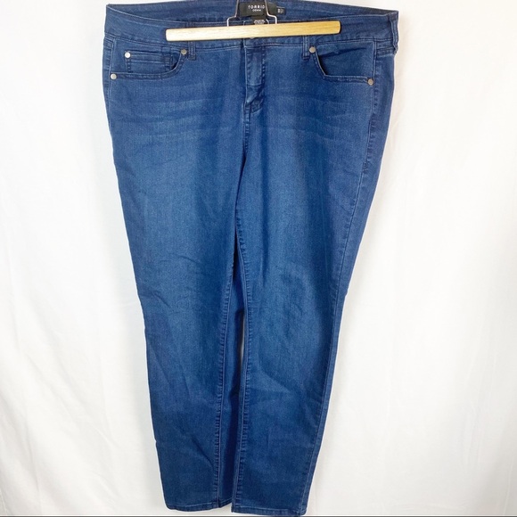 Women’s Torrid Denim 18 R Skinny Jeans Dark Blue - Picture 1 of 7